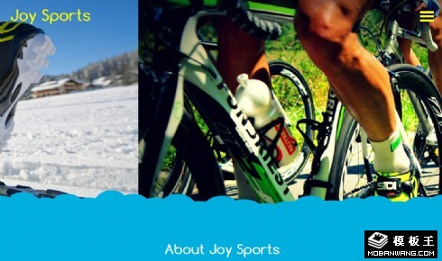 快乐体育运动响应式网页模板