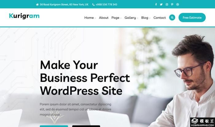 创意商务营销咨询企业服务网站模板