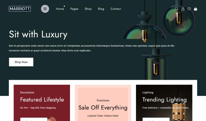 高端家居装饰与家具品牌精品网站模板