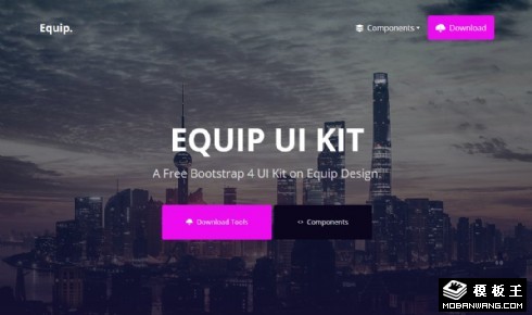 多种UIKIT样式响应式网页模板