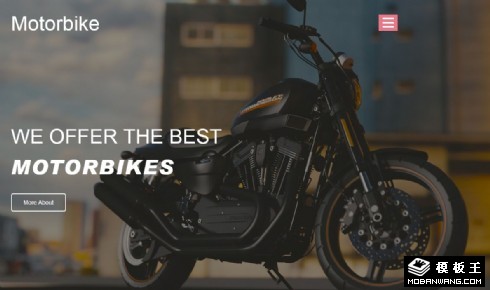 摩托车展示产品配件响应式网页模板