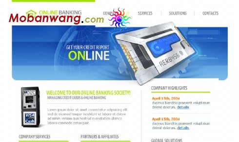 电脑芯片开发企业网站模板