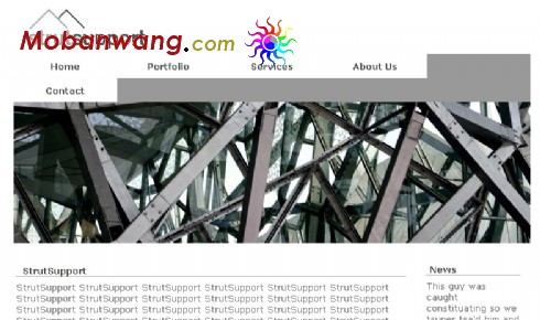 支柱设计BLOG网页模板