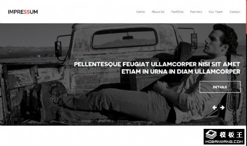 简洁企业信息动态响应式网页模板