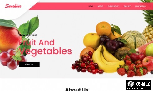 在线有机水果商店网页模板
