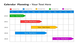 彩色项目进度计划PPT模板