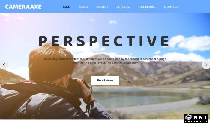 精致摄影网站模板