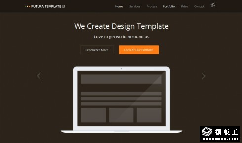 简单黑白信息动态网页模板
