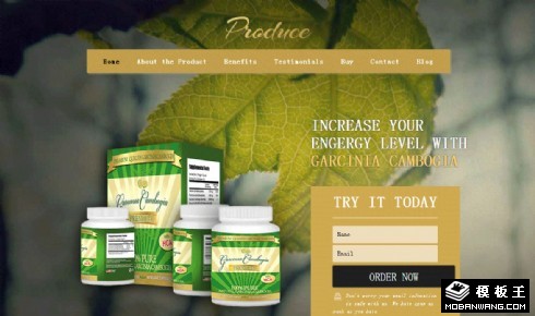 保健品介绍响应式网页模板