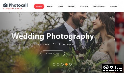 幸福时刻摄影公司响应式网页模板