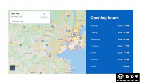 在线联络接待信息响应式网页模板
