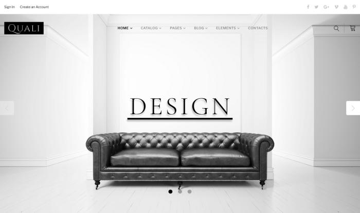 现代简约家具电商网站模板