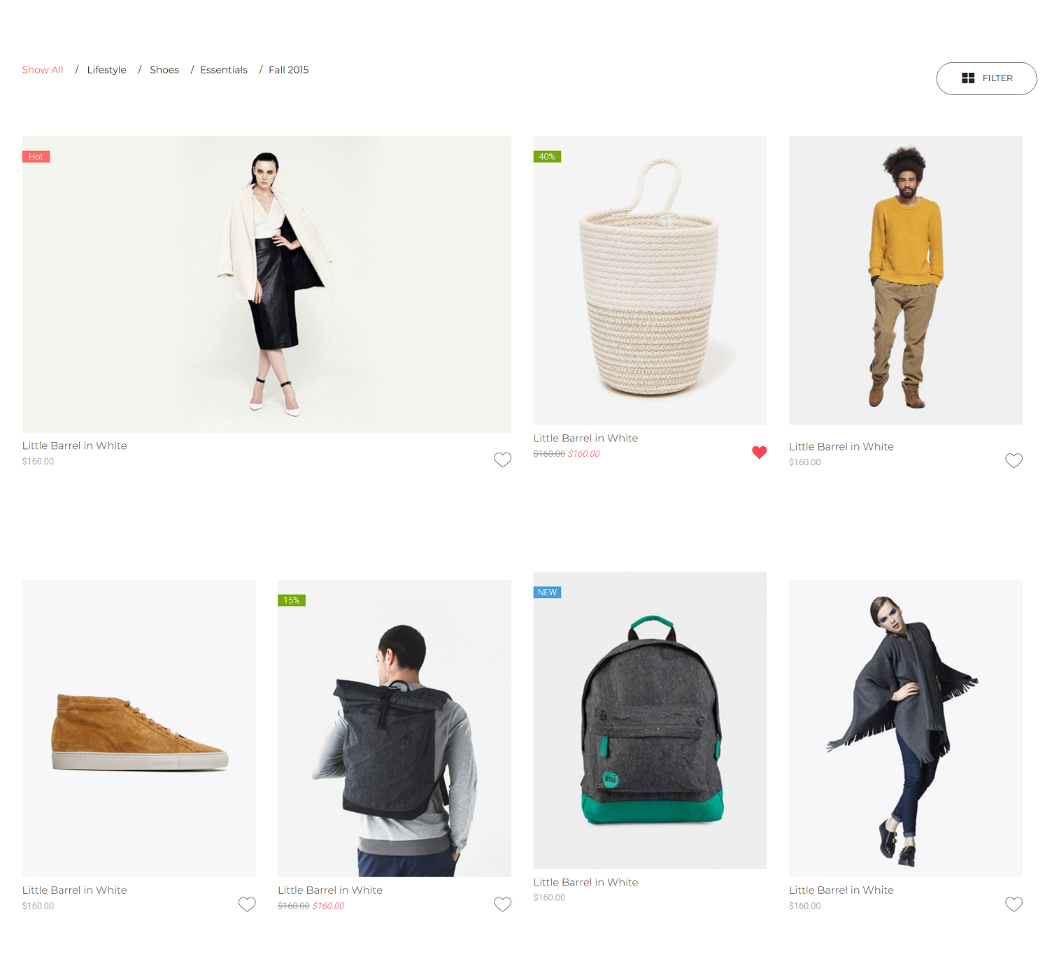 全屏简洁的鞋服商城模板html全套源码