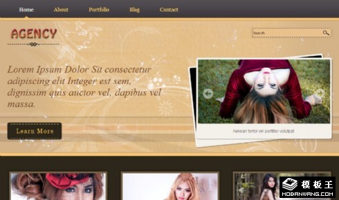 艺术摄影机构信息网页模板