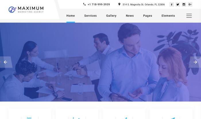 高端营销广告公司网站模板
