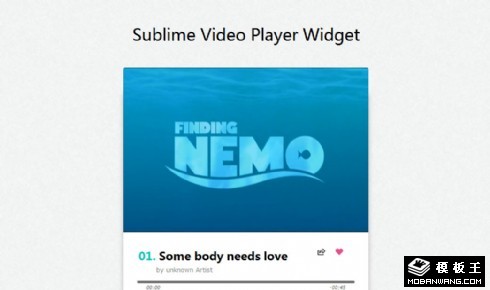 简单视频播放器网页模板