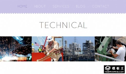 工业制造技术响应式网页模板