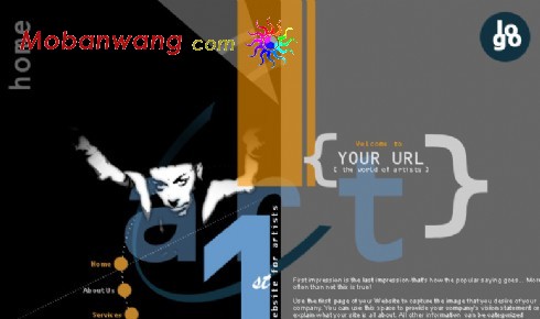 个人主页艺术网页模板