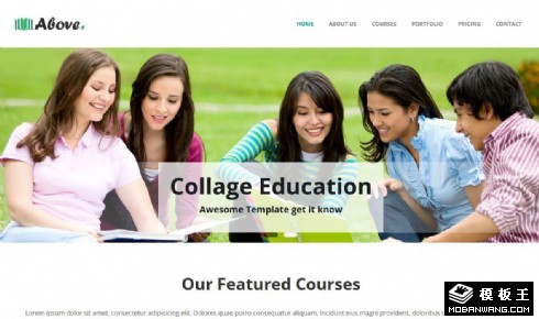 高级技术教育响应式网页模板