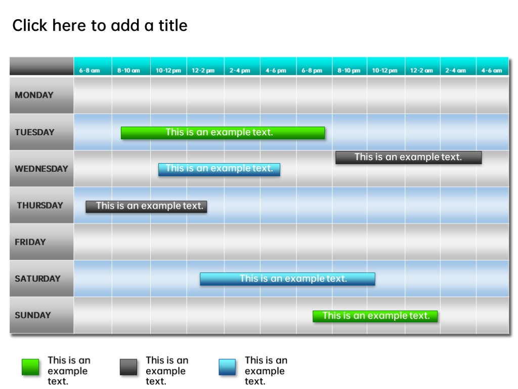 创意简约工作安排甘特图PPT图表模板