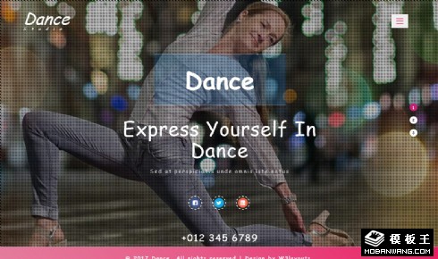 舞者工作室响应式网页模板