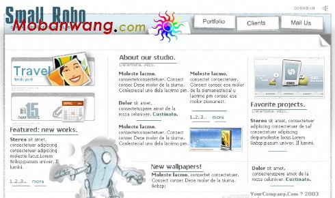 小型远程办公网页模板