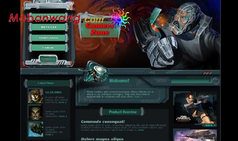 欧美游戏运营商网页模板