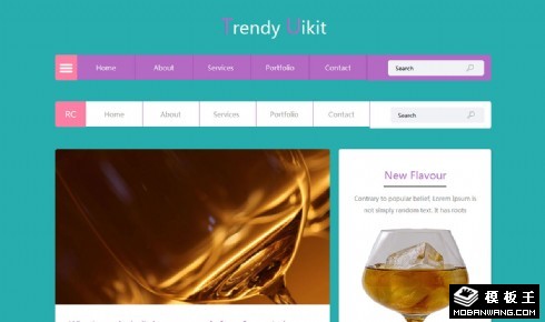 多功能UIKIT组件响应式网页模板