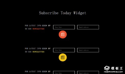 今日订阅插件响应式网页模板