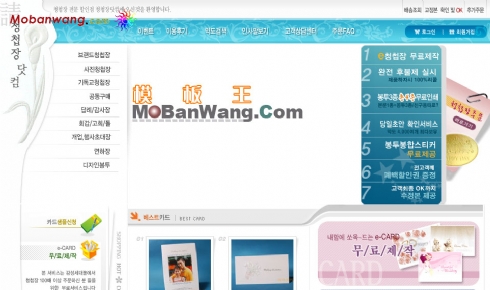 韩国婚纱影楼服务网站模板