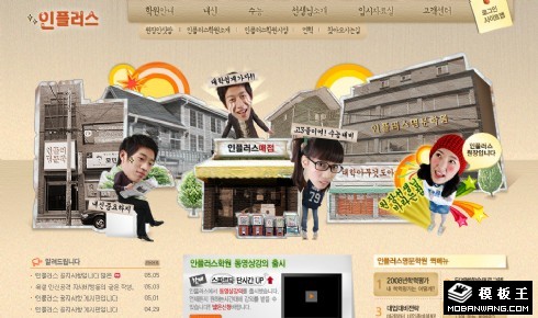 复古风格旅游介绍网页模板