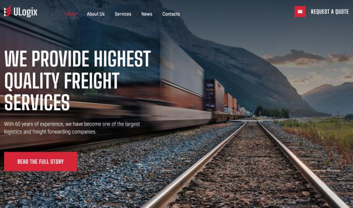 高速物流货运公司网站模板