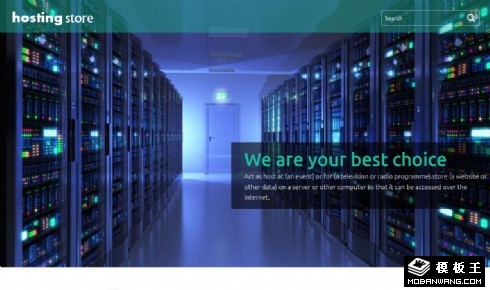 服务器机房业务介绍响应式网页模板