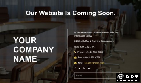 企业联系名片响应式网页模板