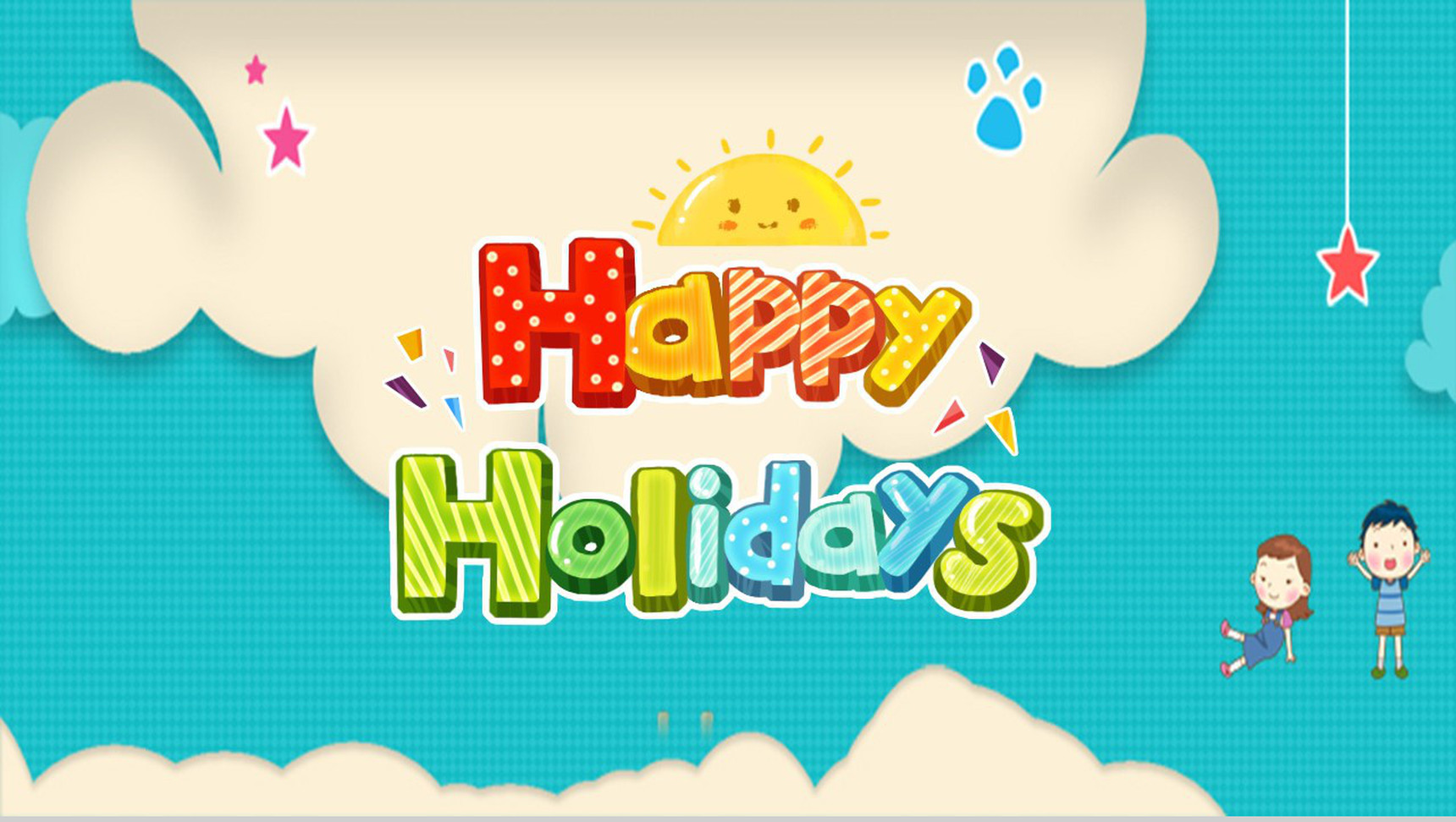 玩转暑假主题相册PPT模板