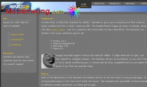 欧美灰色企业网站模板