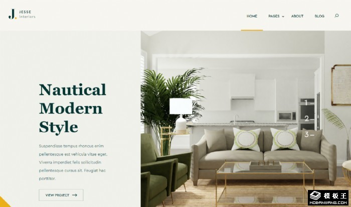 室内环境空间设计网站模板