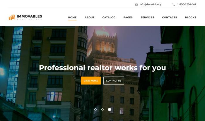 尊享精英房产中介网站模板