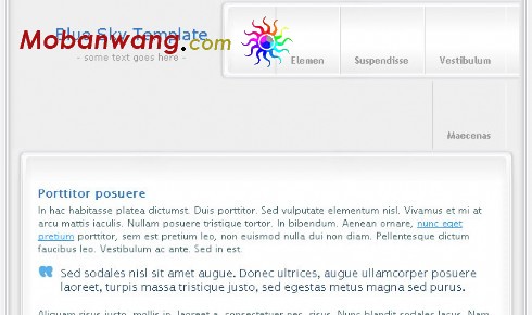 灰色渐变企业网站模板