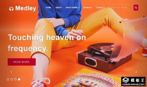 混音音乐制作响应式网页模板