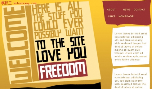 国庆主题_欧美个性模版