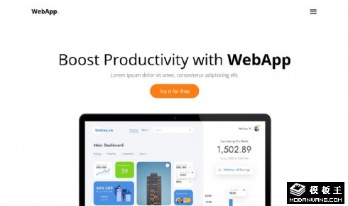 web应用展示响应式网页模板