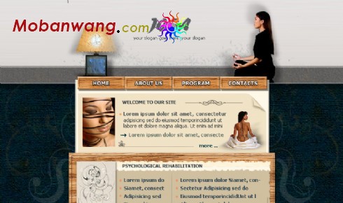 瑜珈健美中心网页模板