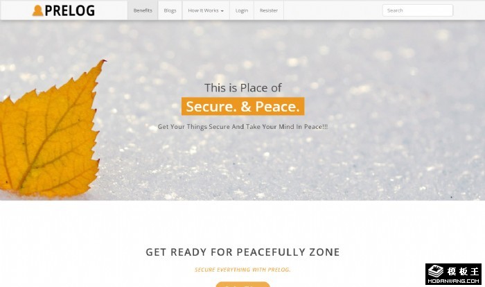 落叶信息日志网页模板