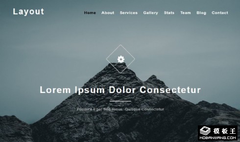 简洁服务企业动态响应式网页模板