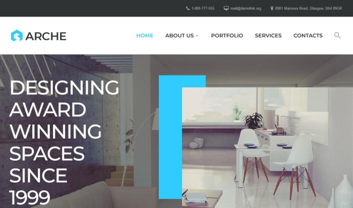 建筑室内设计精品网站模板