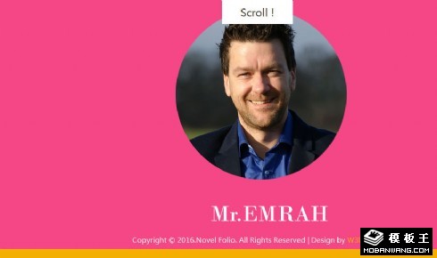 个人单页面幻灯片切换网页模板