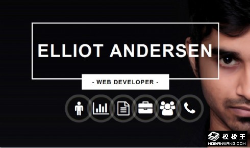 个人信息技能响应式网页模板