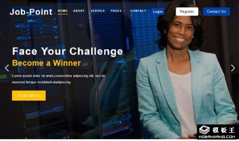 职业管理服务响应式网站模板