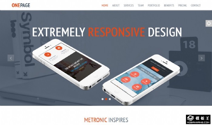 商务科技产品单页面模板